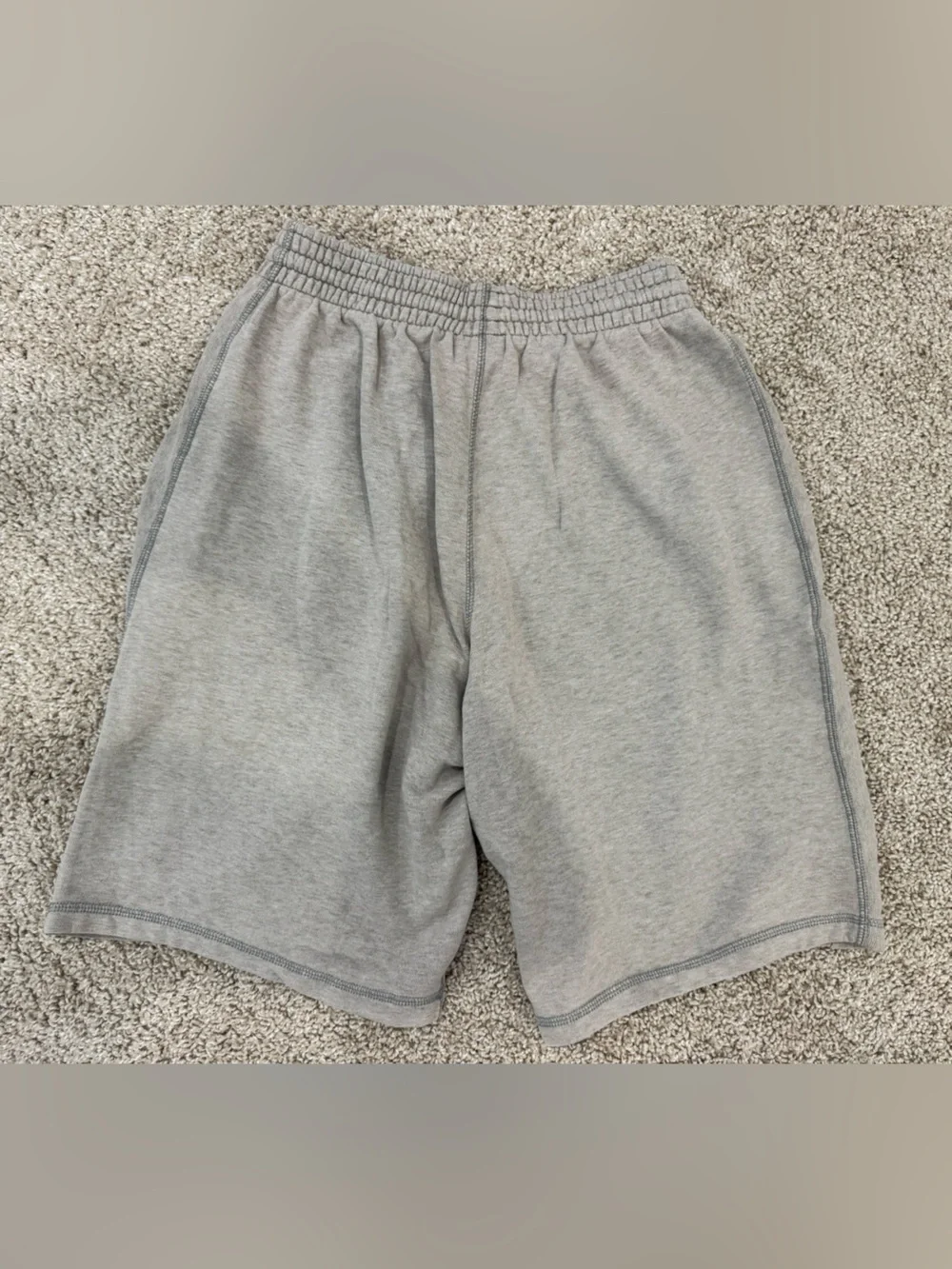 Jordan X Trophy Room collab Light Gray Athletic Shorts with Brown Jumpman